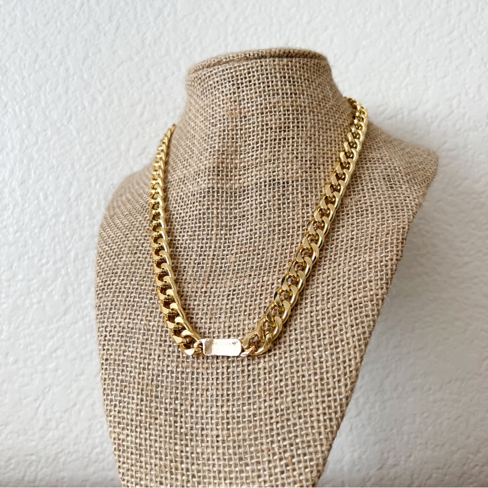 NEW | gold chain bar necklace